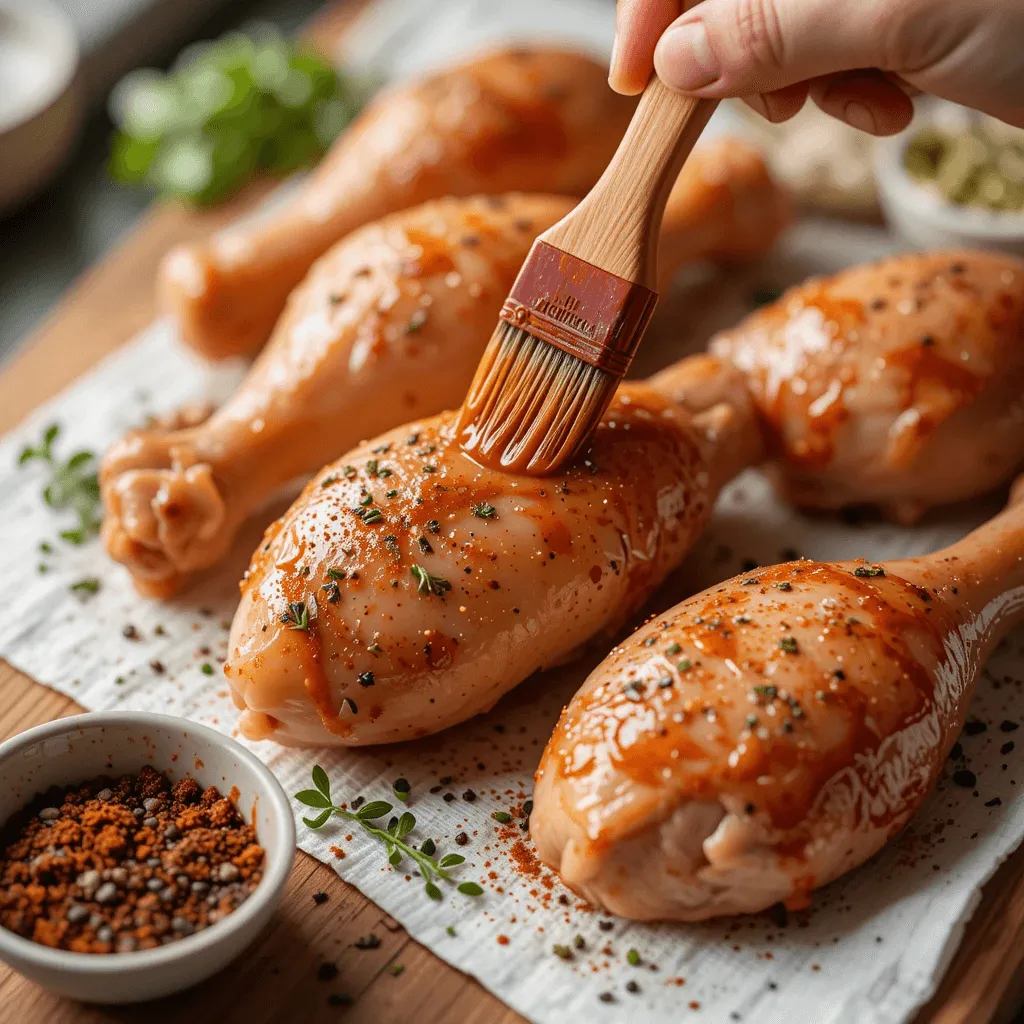 Perfectly seasoned chicken drumsticks start with the right prep! Thaw, pat dry, and season with your favorite spices for mouthwatering results.